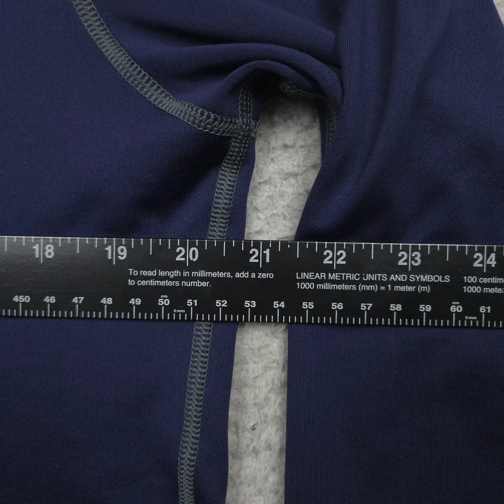 Under Armour ColdGear Fitted Mock Neck Base Layer Shirt Mens Large Navy